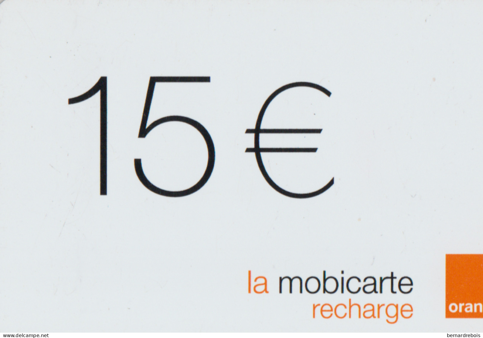 TC19 - 5 RECHARGES MOBICARTE 15 € Differents Modèles Pour 1 € - Kaarten Voor De Telefooncel (herlaadbaar)