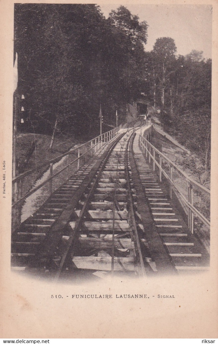 SUISSE(LAUSANNE) TRAIN(FUNICULAIRE) - Lausanne