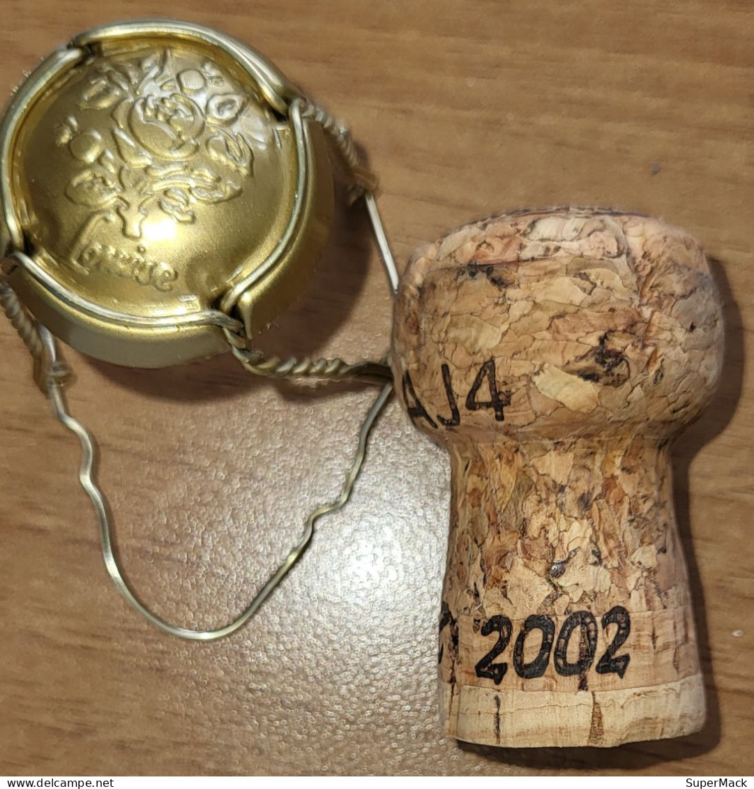 Capsule & Bouchon De Champagne POMMERY Cuvée Louise Or Estampée N° 102 - Pomméry