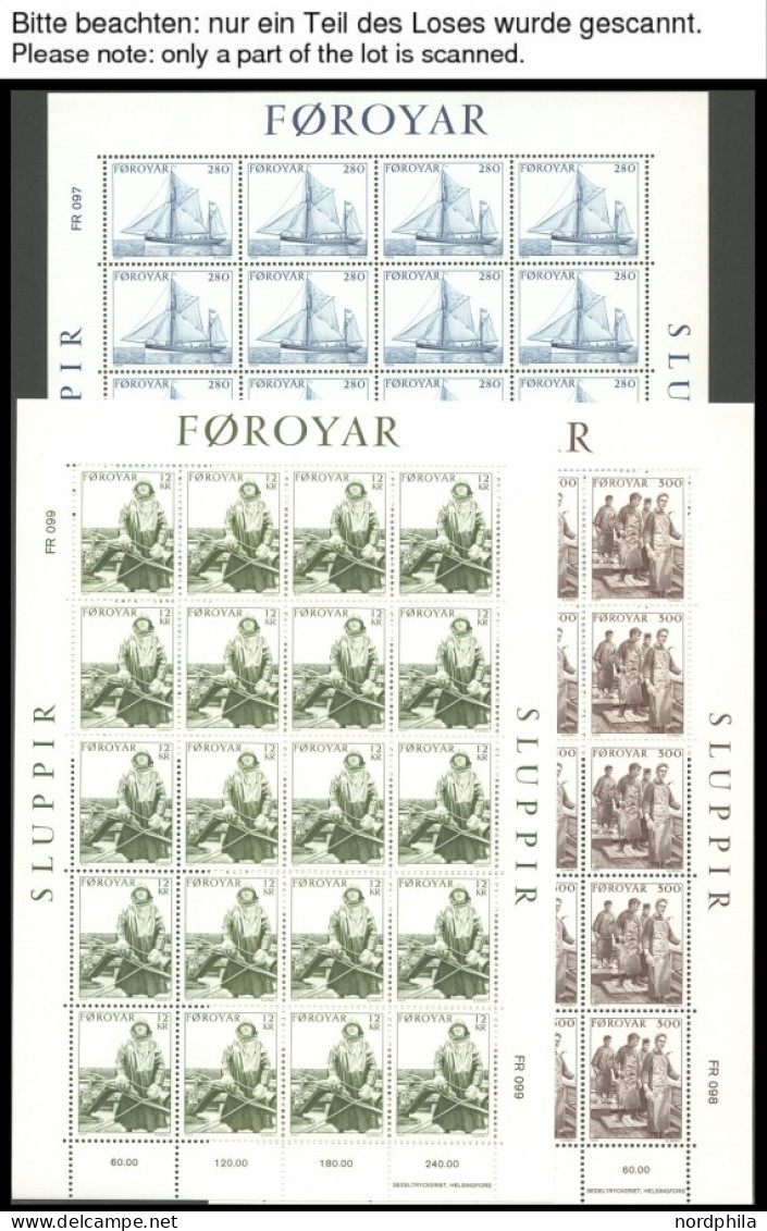 FÄRÖER 93-105KB **, 1984, 4 Kleinbogensätze, Postfrisch, Pracht, Mi. 320.- - Islas Faeroes