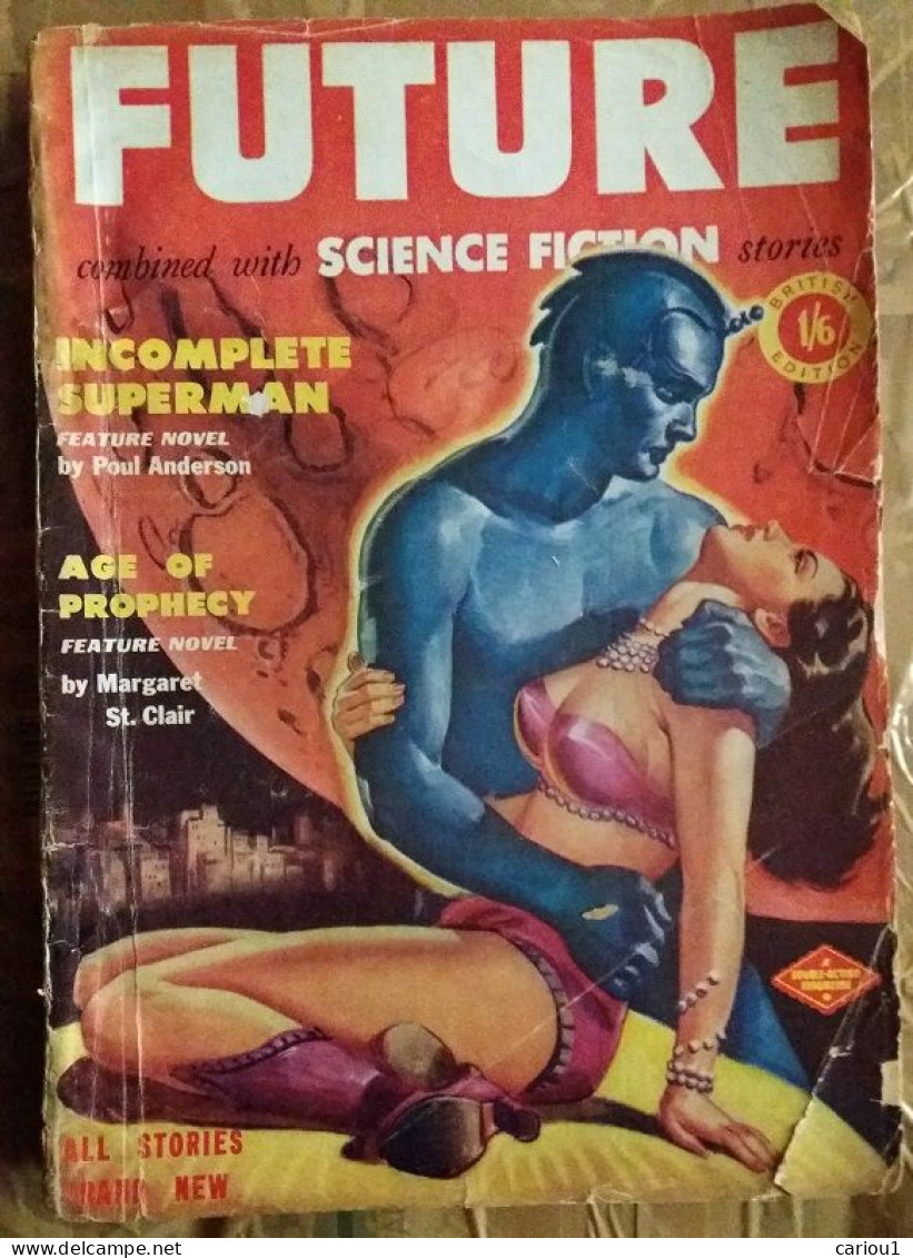 C1 FUTURE SCIENCE FICTION # 2 1951 UK BRE SF Pulp LUROS Finlay ANDERSON Del Rey Port Inclus France - Before 1950