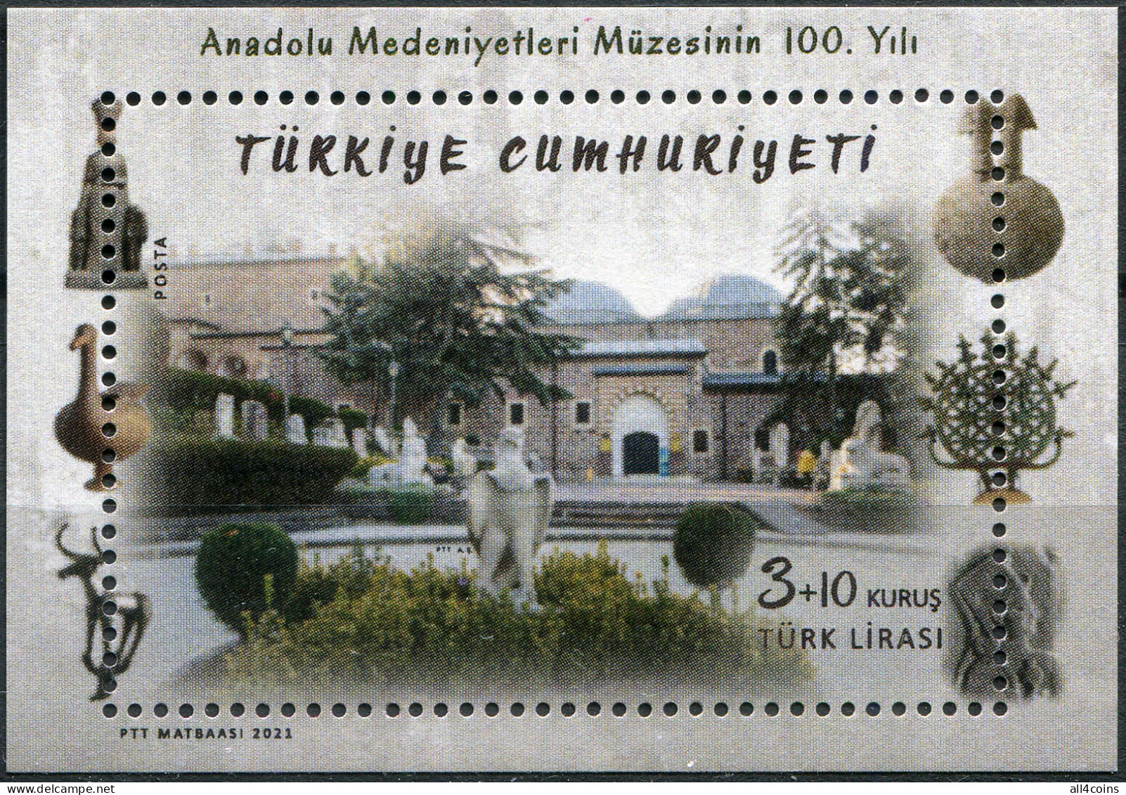 Turkey 2021. Museum Of Anatolian Civilizations (MNH OG) S/Sheet - Nuovi