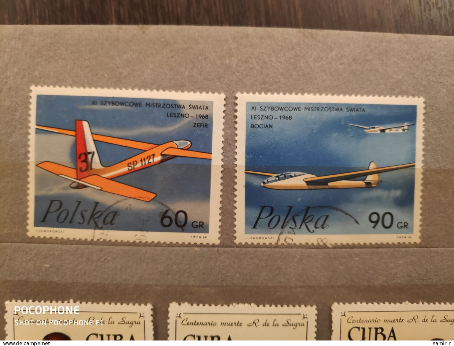 1968	Poland	Aviation  (F85) - Used Stamps