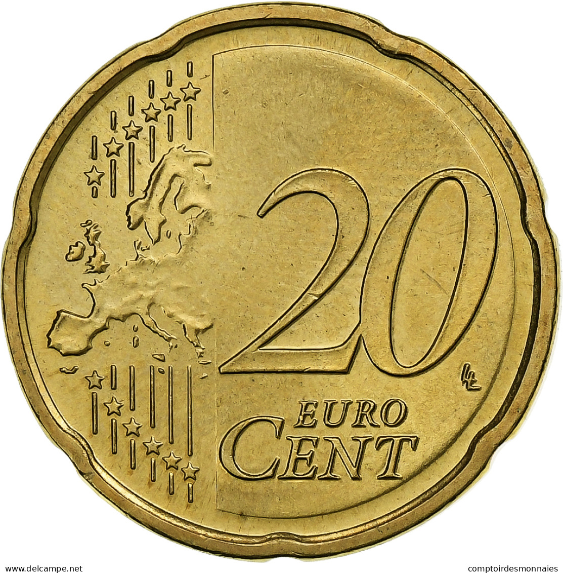 Lettonie, 20 Euro Cent, Large Coat Of Arms Of The Republic, 2014, SPL, Or - Latvia