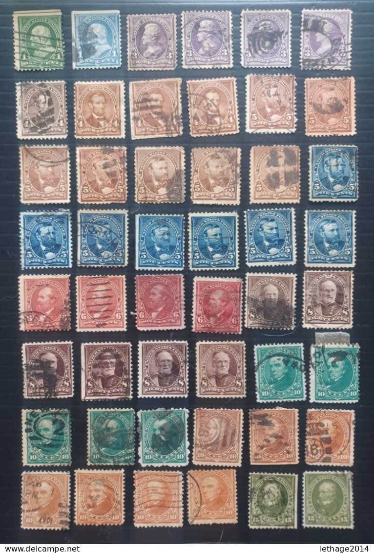 UNITED STATE 1893 COLUMBIAN EXPOSITION MNHL + BIG STOCK LOT MIX 85 SCANNERS PERFIN TAX WASHINGTON STAMPS MNH FRAGMANT