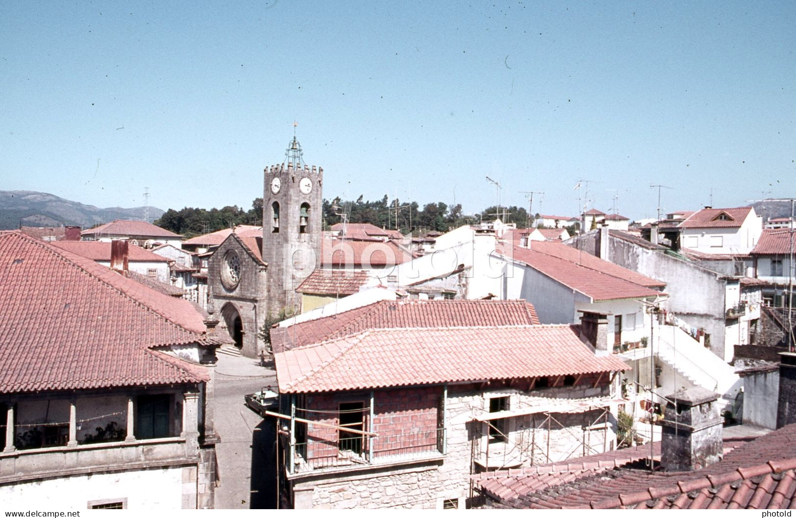 70s TAXI PONTE DE LIMA MINHO PORTUGAL 35mm DIAPOSITIVE SLIDE Not PHOTO No FOTO NB3961 - Diapositives