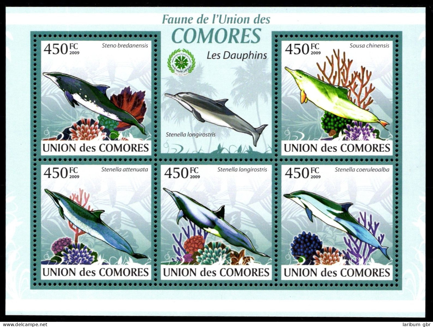 Komoren 2445-2449 Postfrisch Block Tiere #GW348 - Comoren (1975-...)