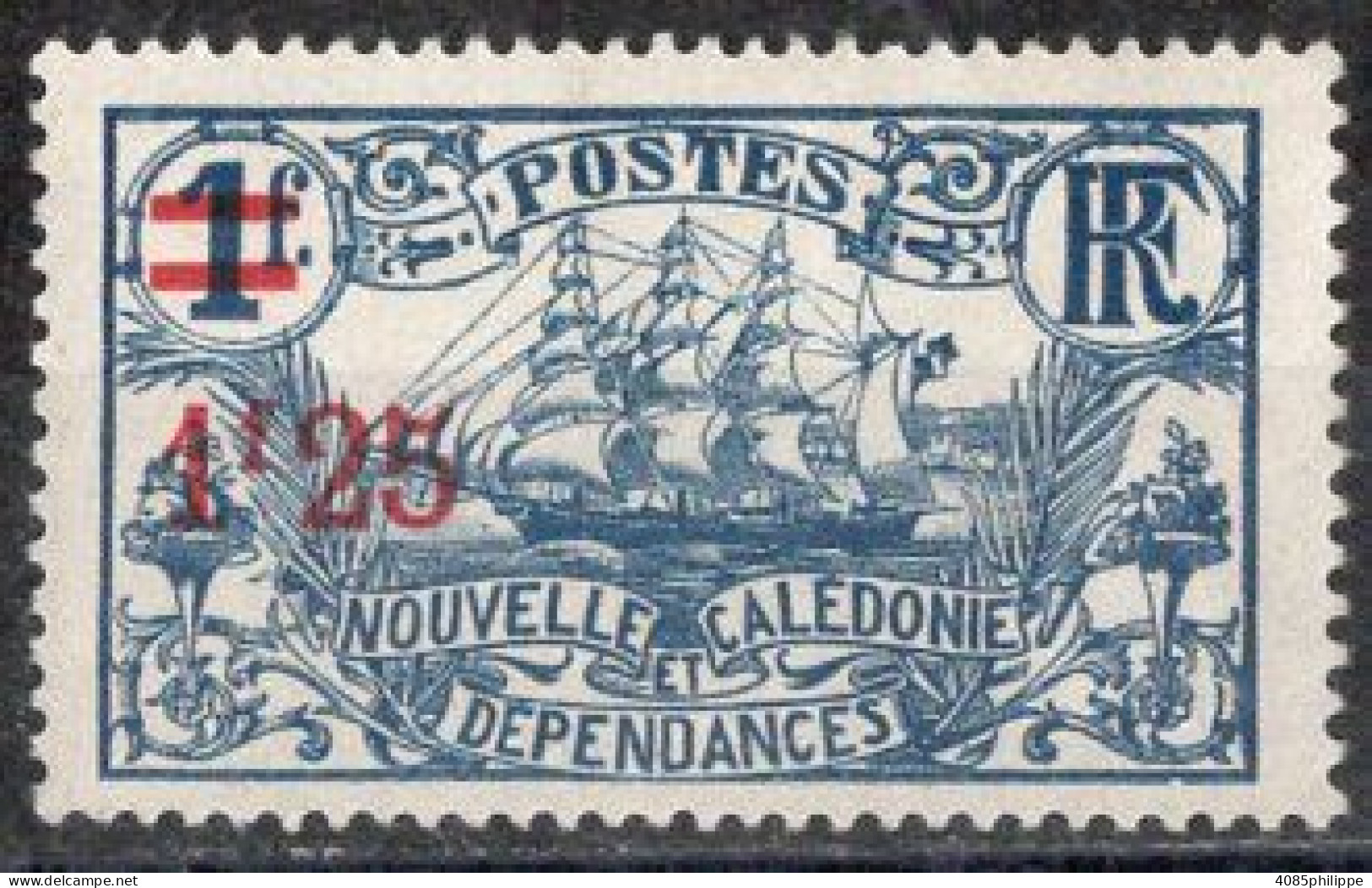 Nvelle CALEDONIE Timbre-Poste N°134* Neuf Charnière TB Cote : 1€25 - Neufs