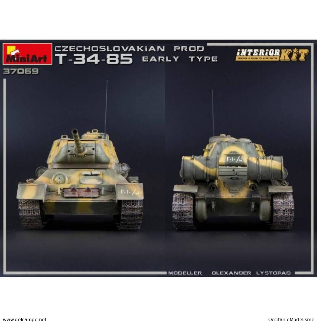 Miniart - CHAR T-34/85 Czechoslovak prod. early type maquette réf. 37069 Neuf NBO 1/35