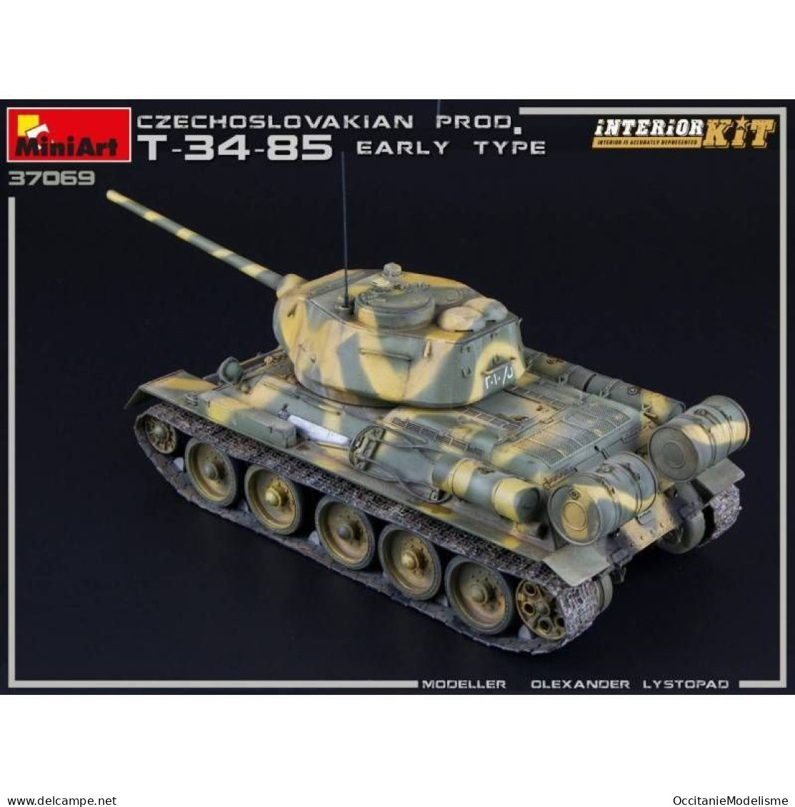 Miniart - CHAR T-34/85 Czechoslovak prod. early type maquette réf. 37069 Neuf NBO 1/35