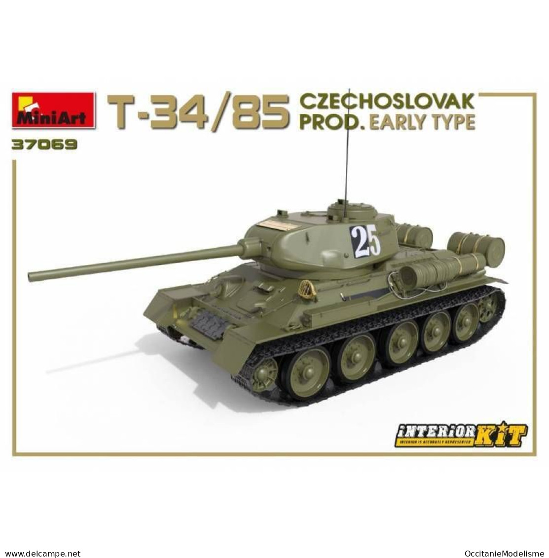 Miniart - CHAR T-34/85 Czechoslovak prod. early type maquette réf. 37069 Neuf NBO 1/35