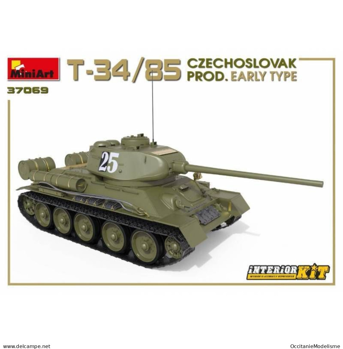 Miniart - CHAR T-34/85 Czechoslovak prod. early type maquette réf. 37069 Neuf NBO 1/35