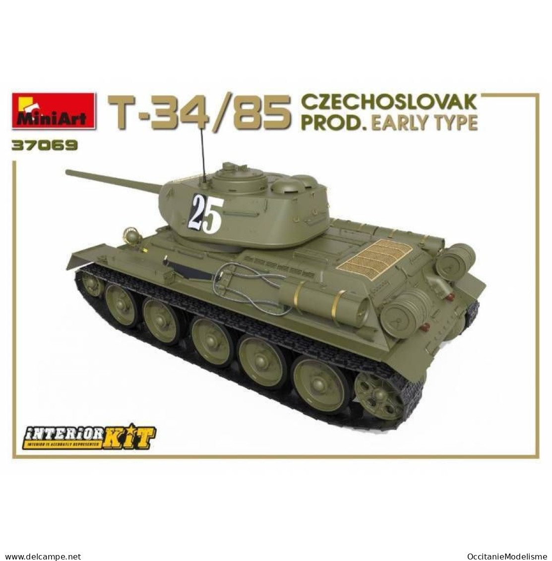 Miniart - CHAR T-34/85 Czechoslovak prod. early type maquette réf. 37069 Neuf NBO 1/35