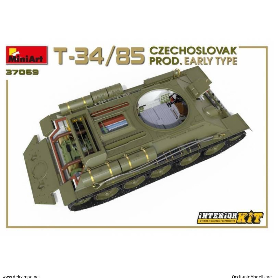 Miniart - CHAR T-34/85 Czechoslovak prod. early type maquette réf. 37069 Neuf NBO 1/35