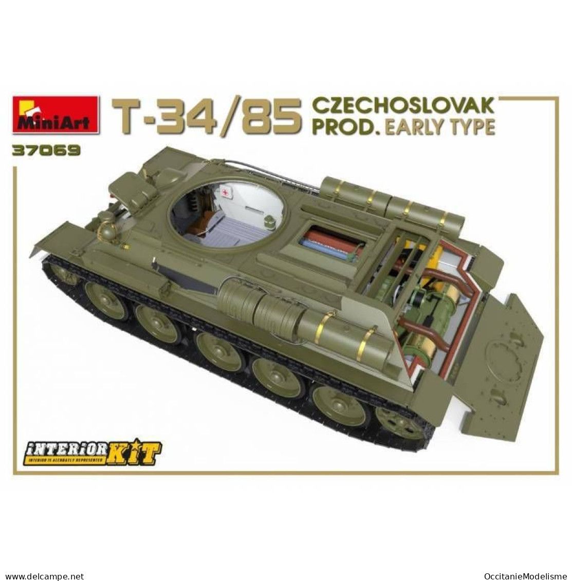 Miniart - CHAR T-34/85 Czechoslovak prod. early type maquette réf. 37069 Neuf NBO 1/35