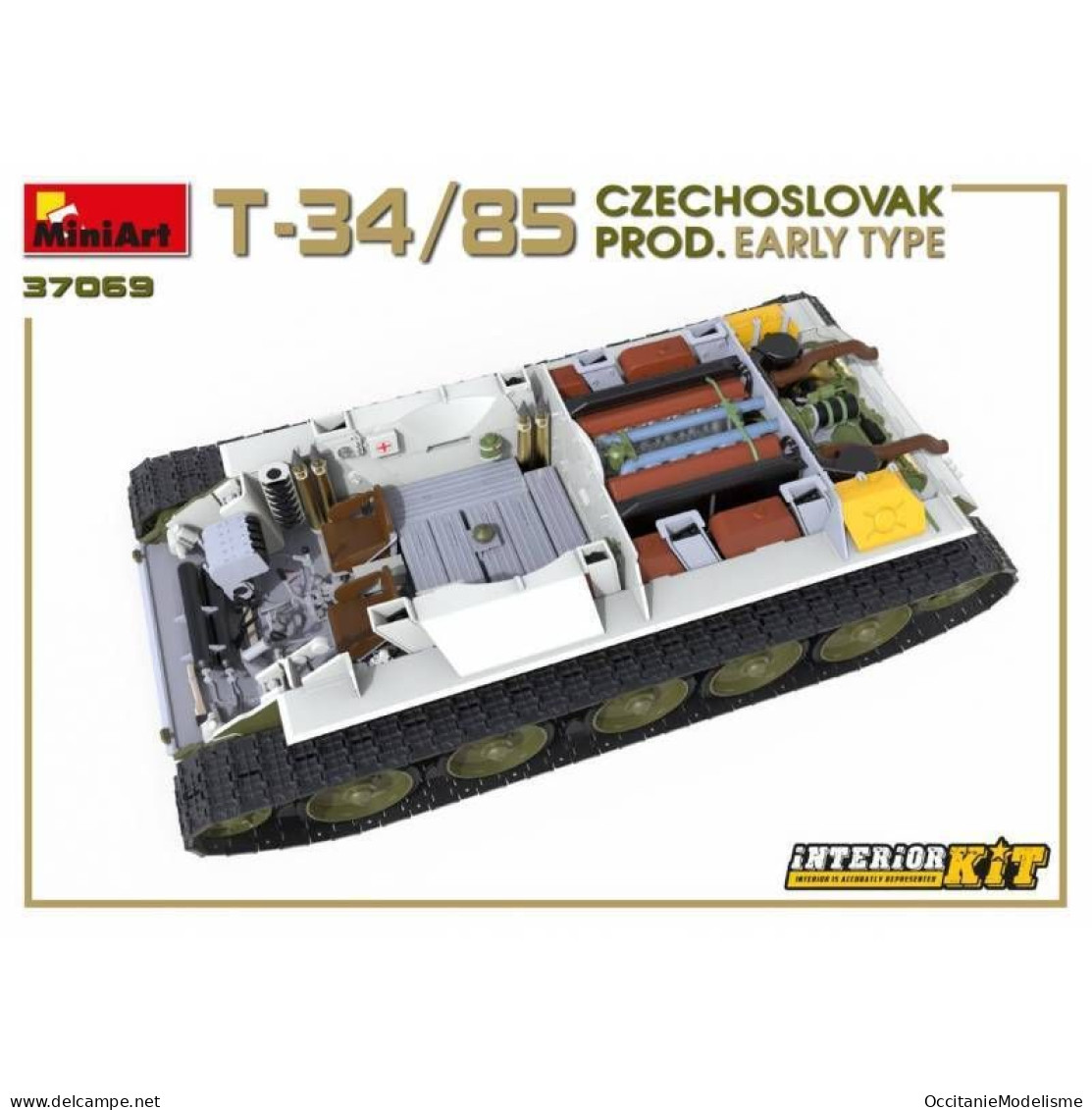 Miniart - CHAR T-34/85 Czechoslovak prod. early type maquette réf. 37069 Neuf NBO 1/35