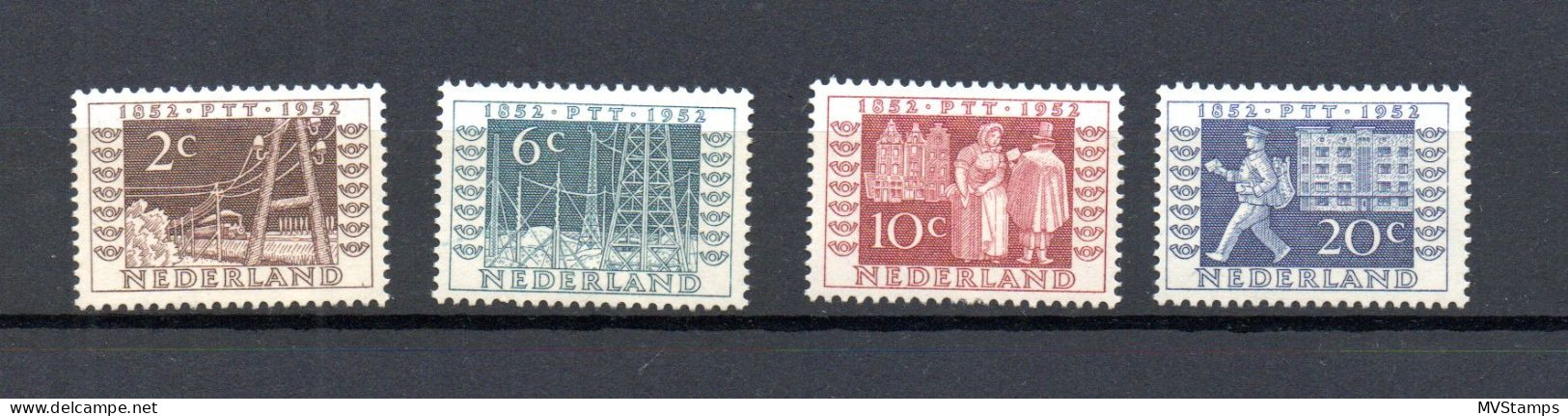 Niederlande 1952 Satz 597/600 ITEP Ausstellung Freimarken Ungebraucht/MLH - Unused Stamps