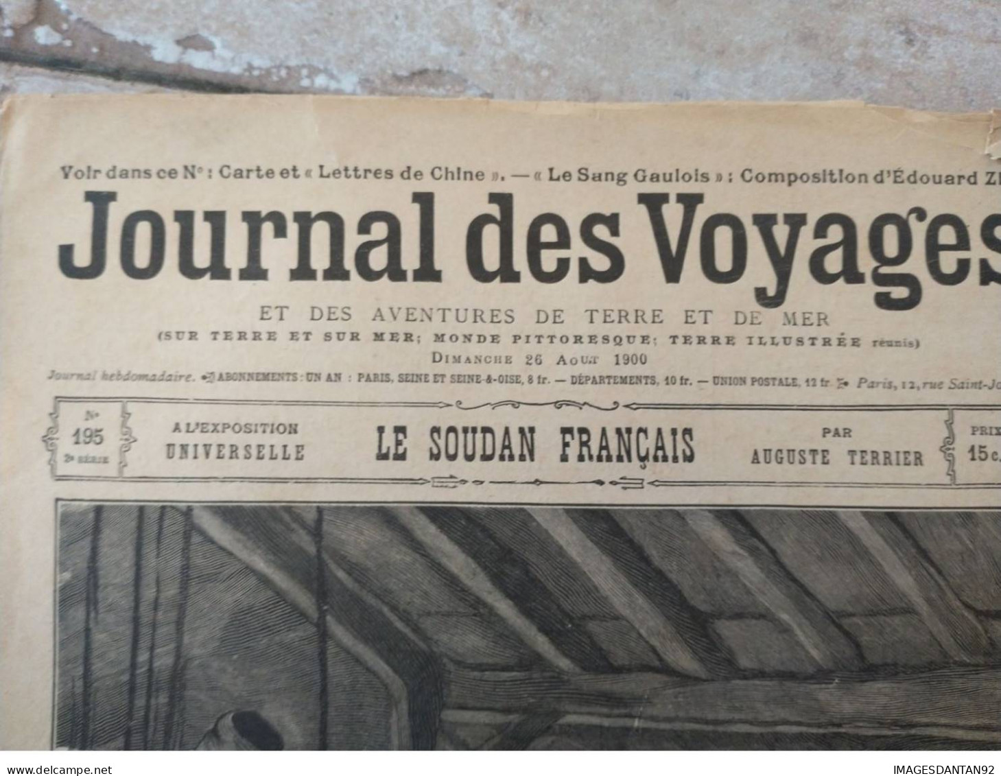JOURNAL DES VOYAGES N° 195 AOUT 1900 LE SOUDAN FRANCAIS - Autres & Non Classés