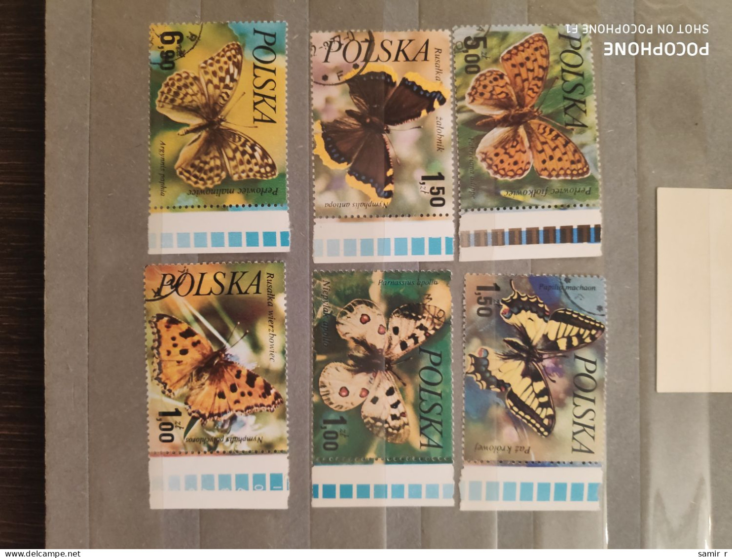 Poland	Butterflies (F85) - Used Stamps
