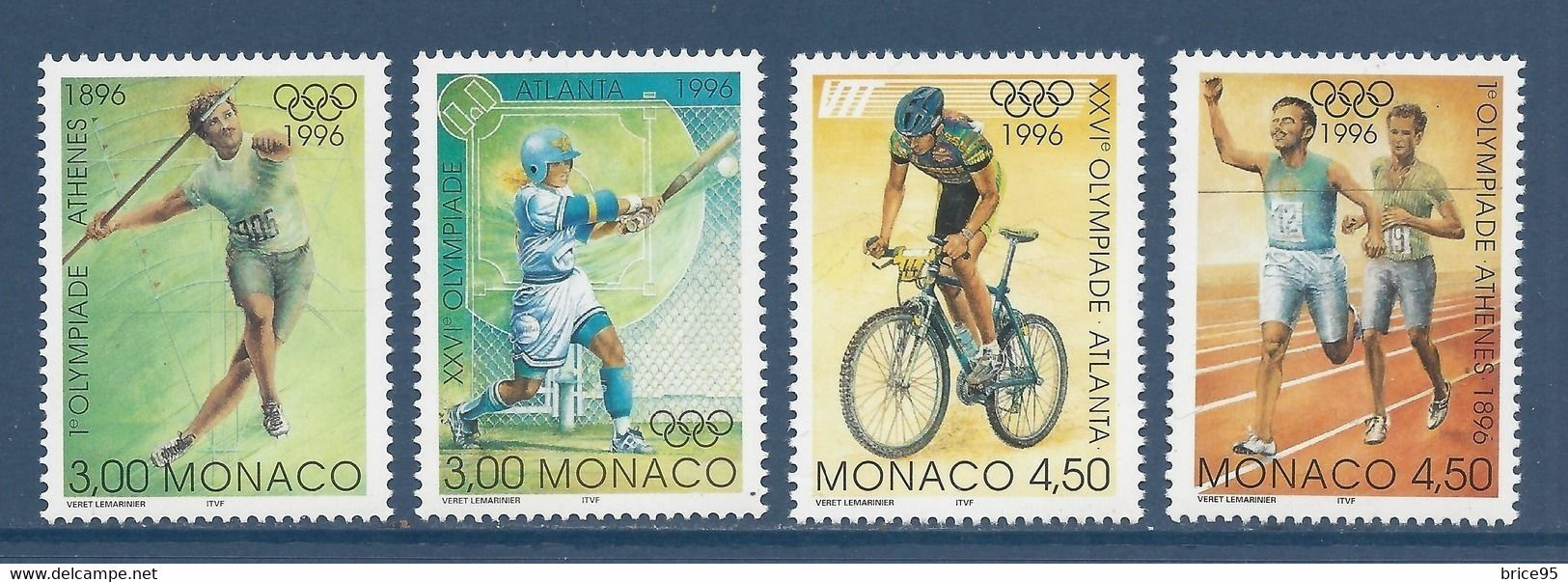 Monaco - YT N° 2051 à 2054 ** - Neuf Sans Charnière - 1996 - Neufs