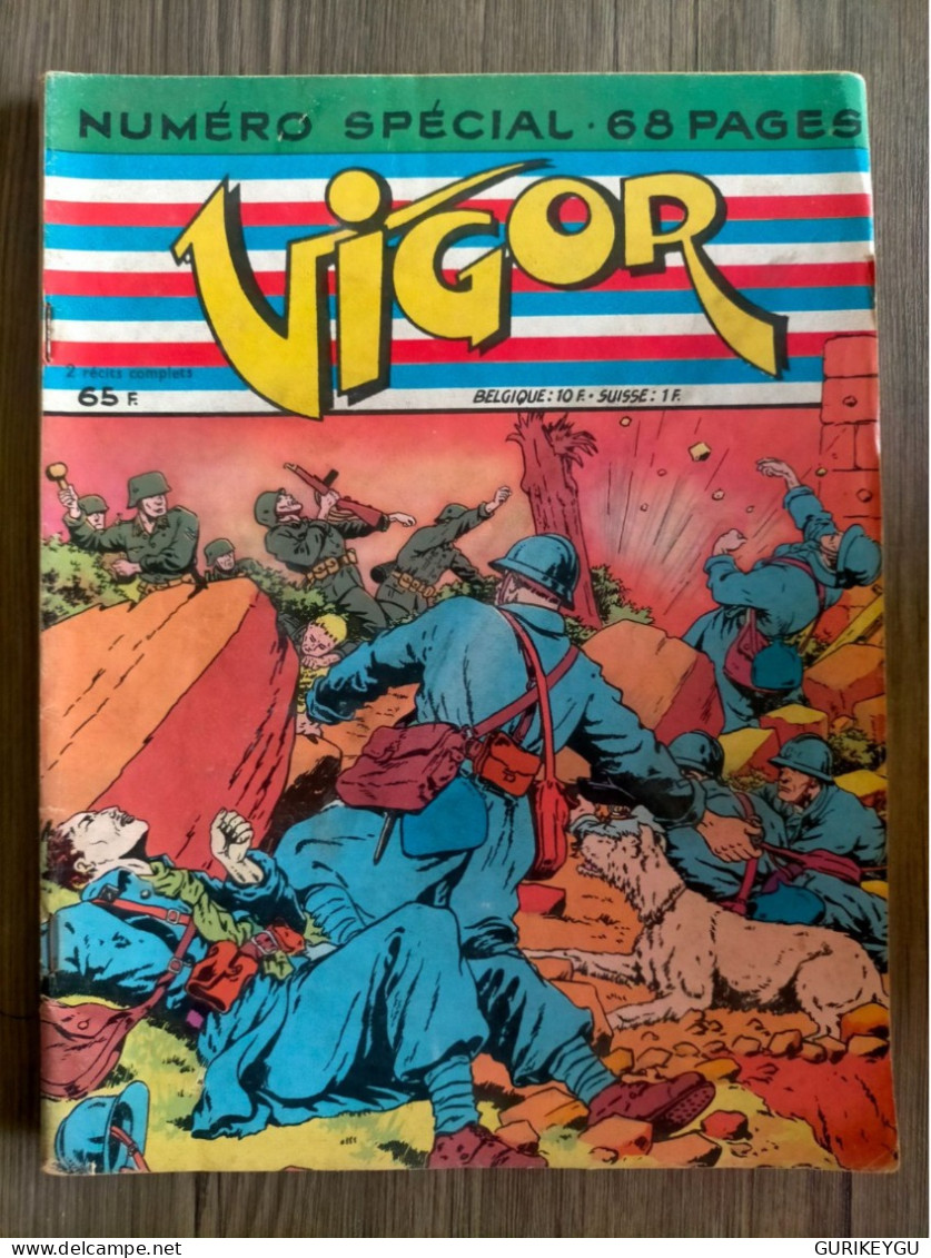 Bd Guerre VIGOR NUMERO SPECIAL AVRIL 1957 BERNARD CHAMBLET LA TOURMENTE LE RALLIC ARTIMA  BIEN ++ - Arédit & Artima