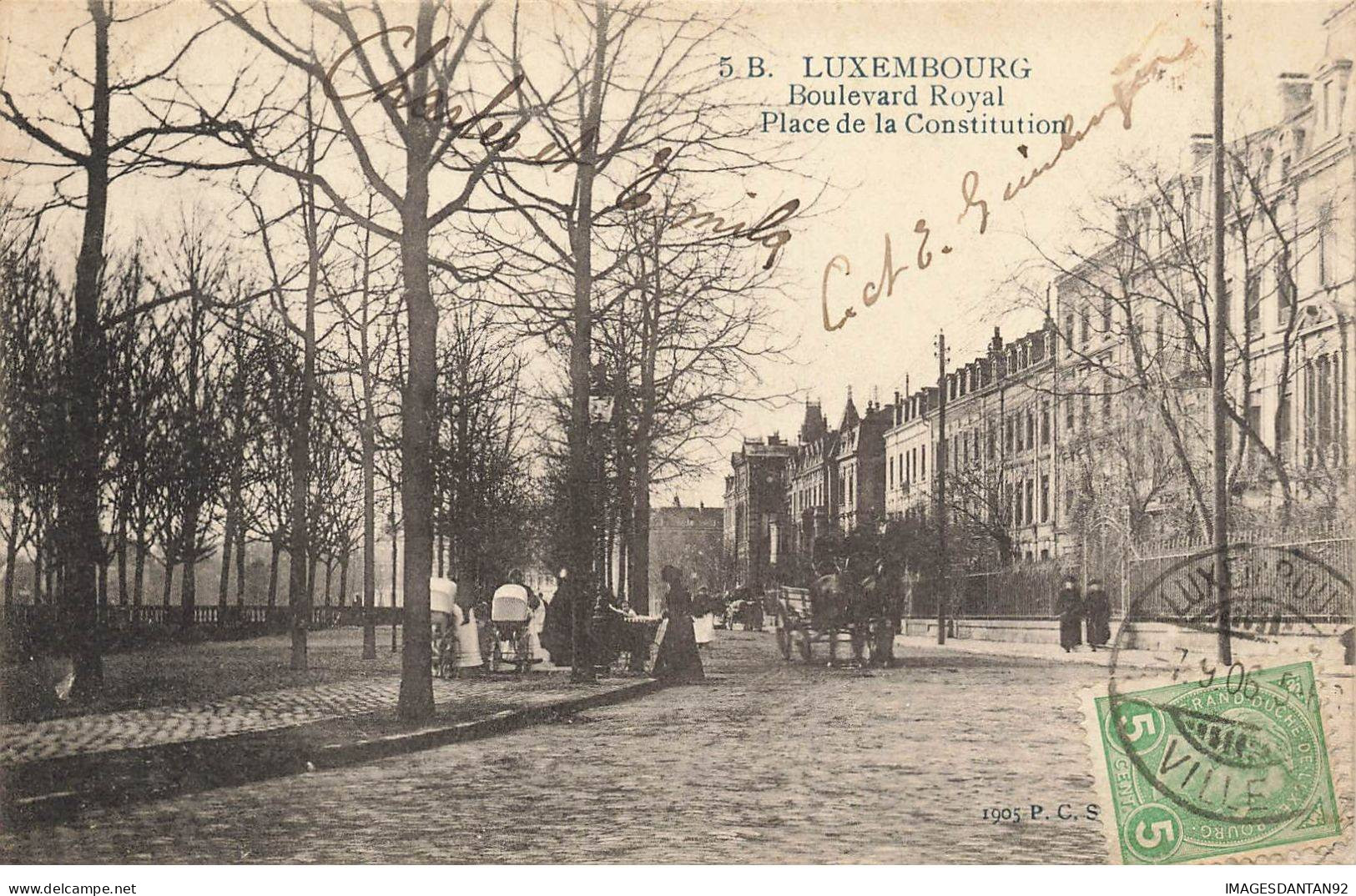 LUXEMBOURG #FG50719 LUXEMBOURG BOULEVARD ROYAL PLACE DE LA CONSTITUTION EDIT SCHOREN - Luxembourg - Ville