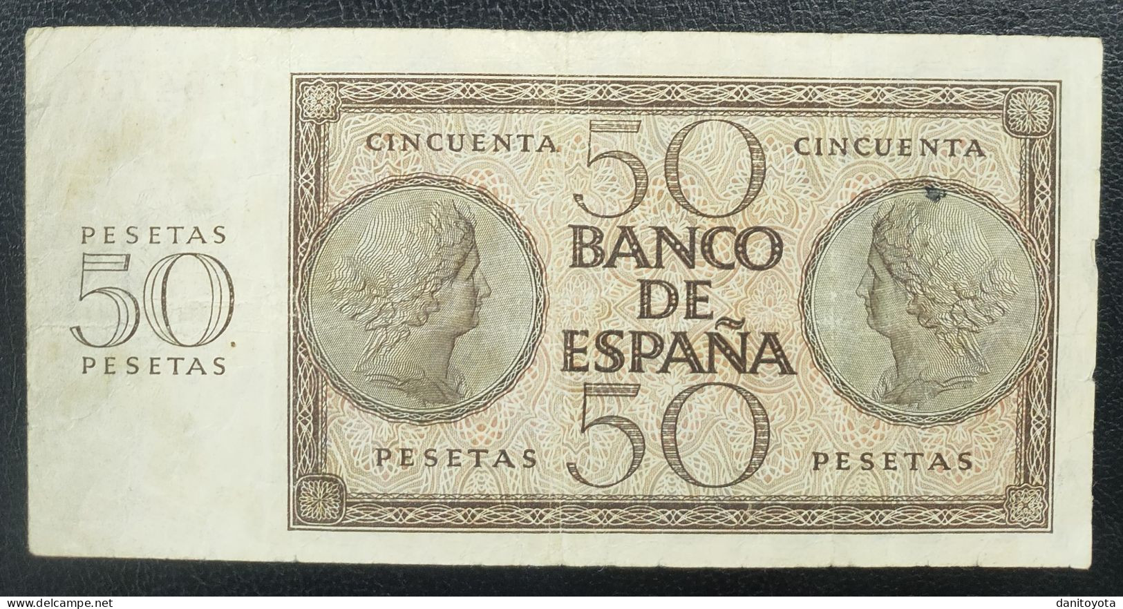 ESPAÑA. EDIFIL 420 A.  50 PTAS 21 DE NOVIEMBRE DE 1936 CONSERVACIÓN BC+ - 50 Pesetas