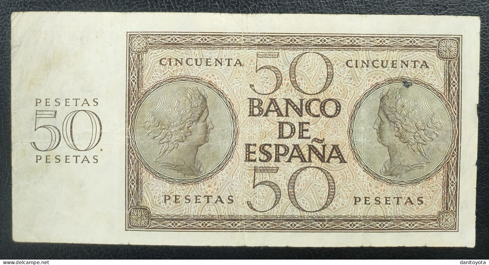 ESPAÑA. EDIFIL 420 A.  50 PTAS 21 DE NOVIEMBRE DE 1936 CONSERVACIÓN BC+ - 50 Peseten