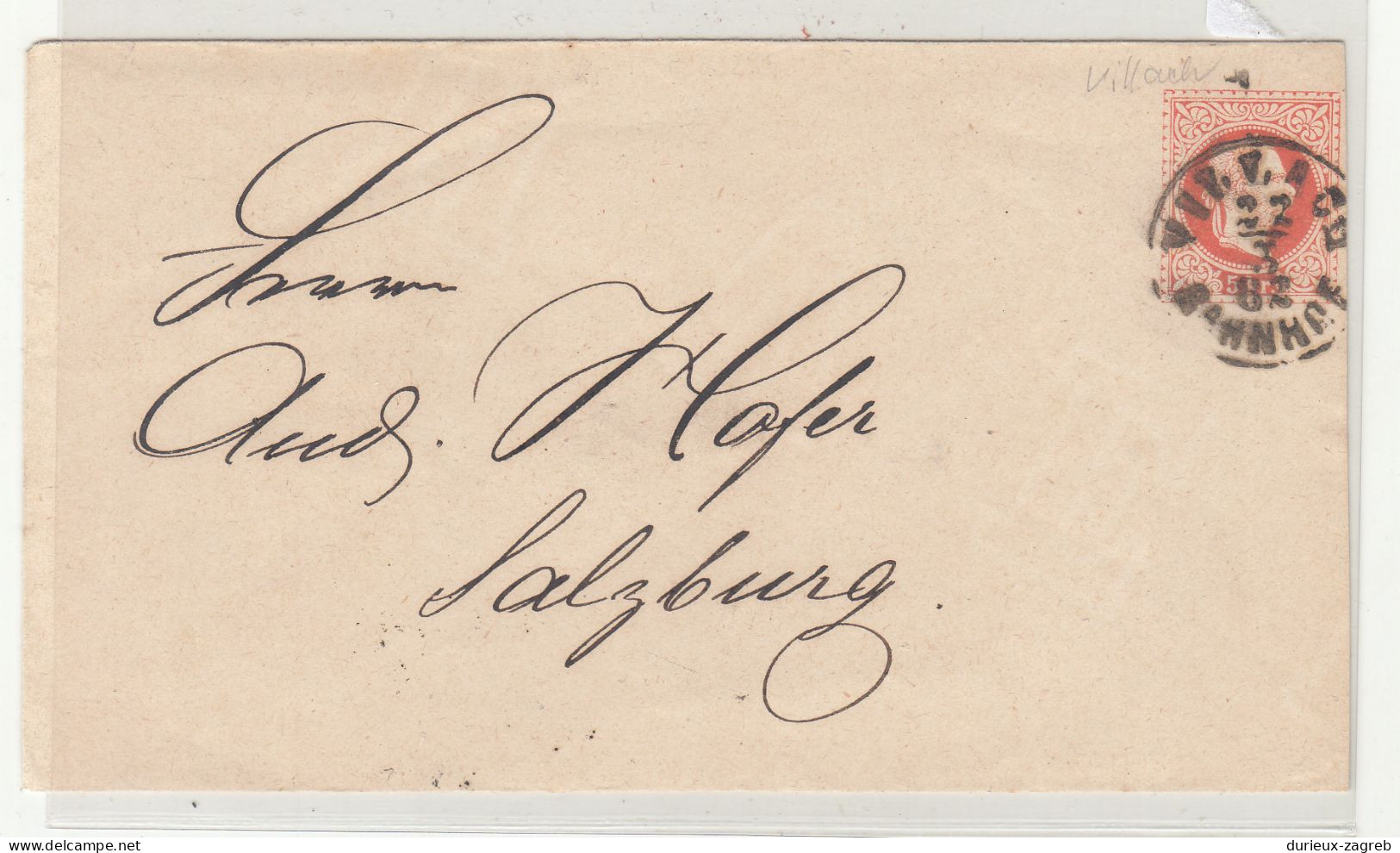 Austria Postal Stationery Letter Cover Posted 1882 B240401 - Enveloppes