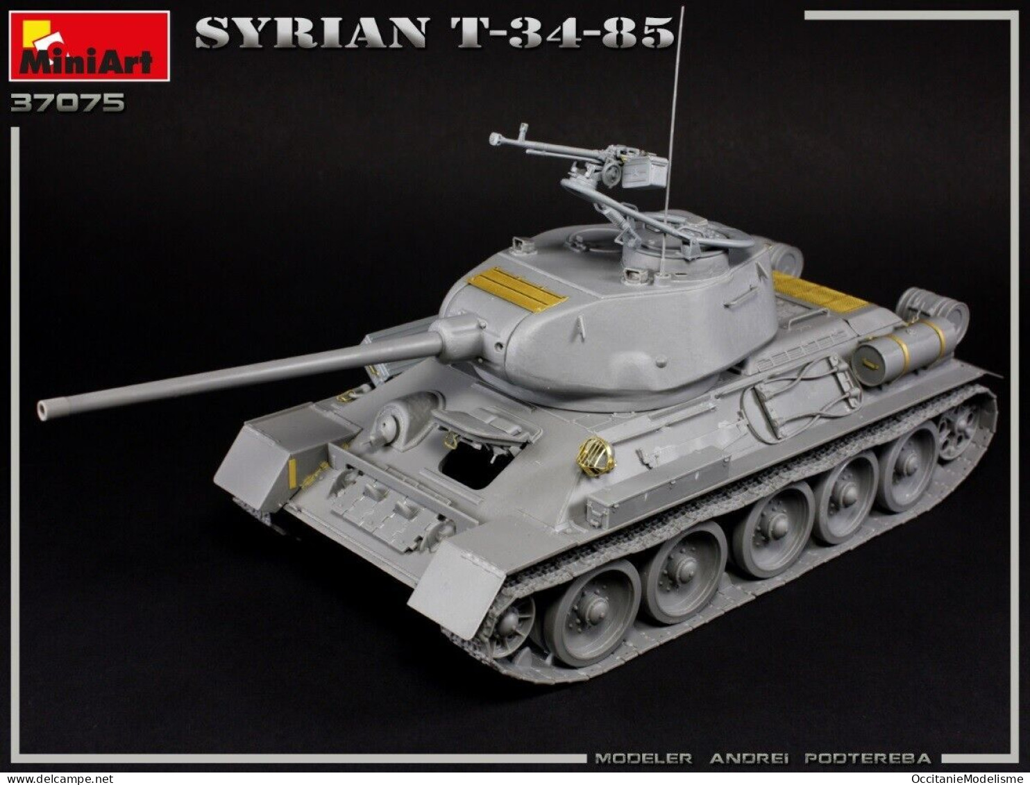 Miniart - CHAR T-34/85 Syrian Maquette Réf. 37075 Neuf NBO 1/35 - Vehículos Militares