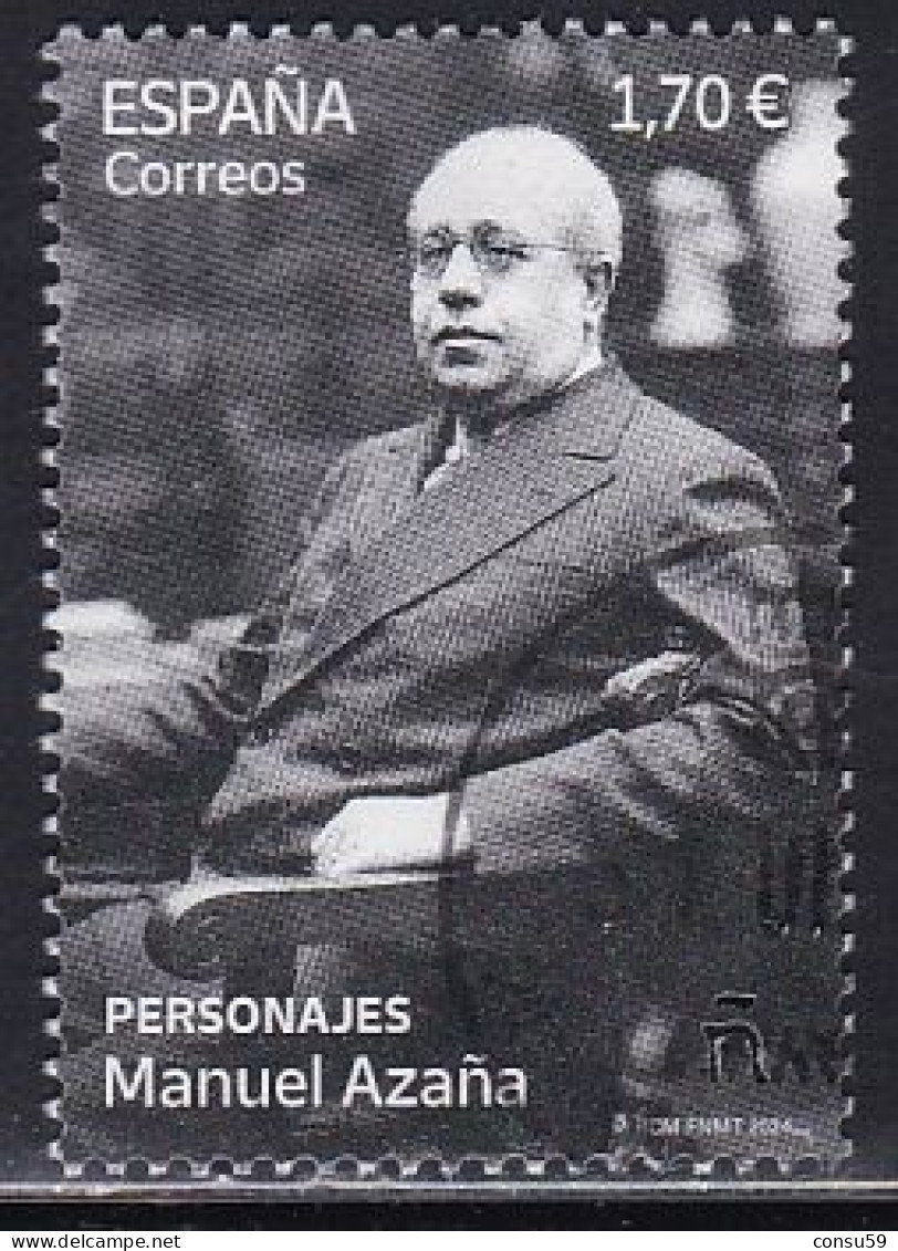 2024-ED. 5721-Personajes. Manuel Azaña. Político Y Escritor. Presidente De La República- USADO - Used Stamps