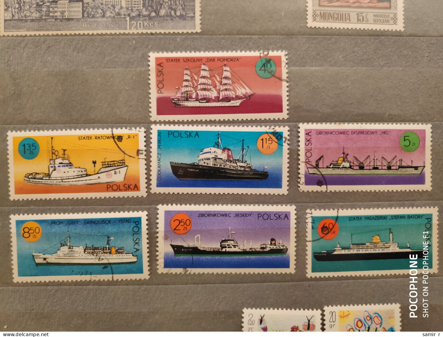Poland	Ships (F85) - Used Stamps
