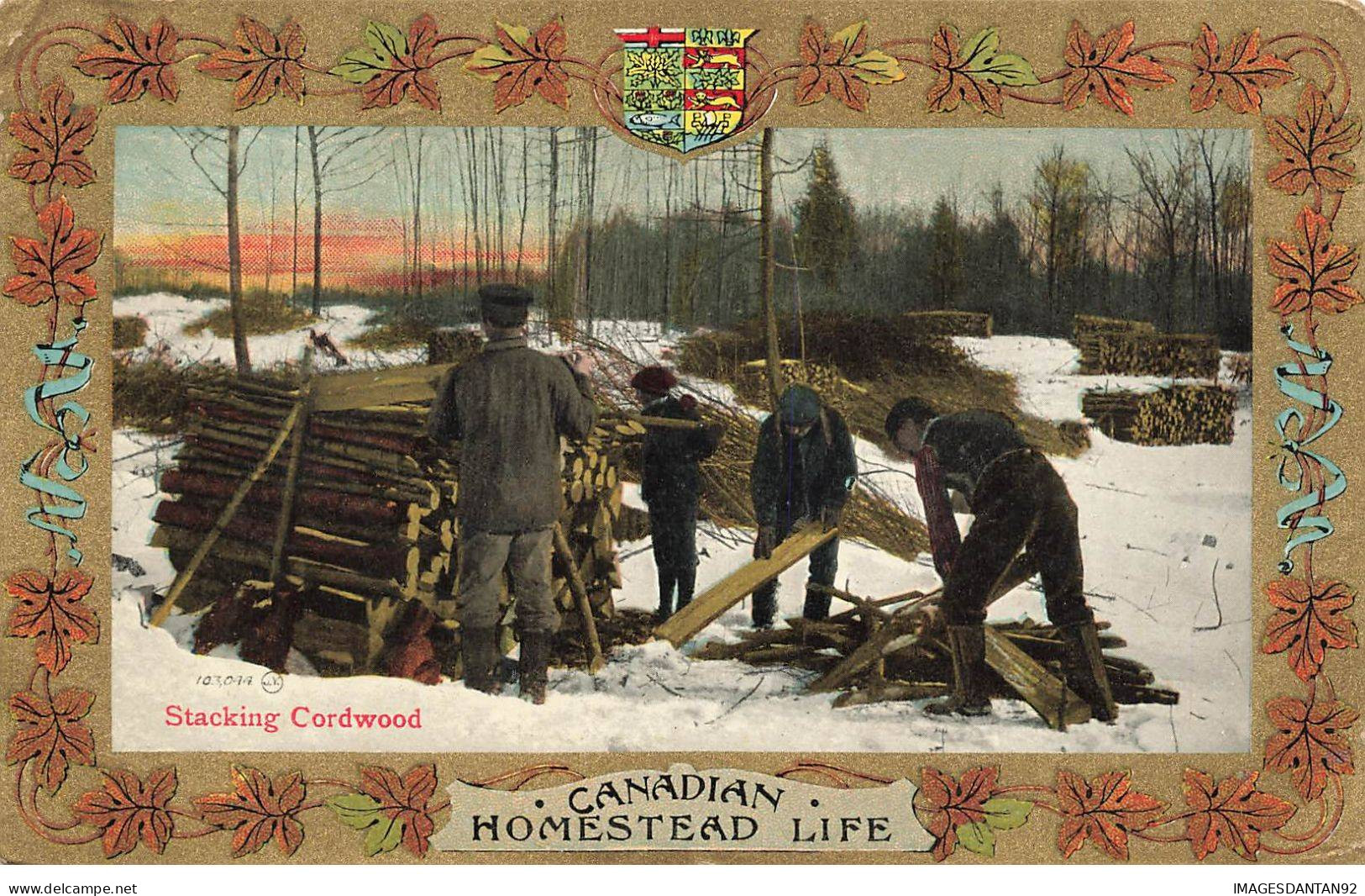 CANADA #MK52632 CANADIAN HOMESTEAD LIFE STACKING CORDWOOD - Unclassified