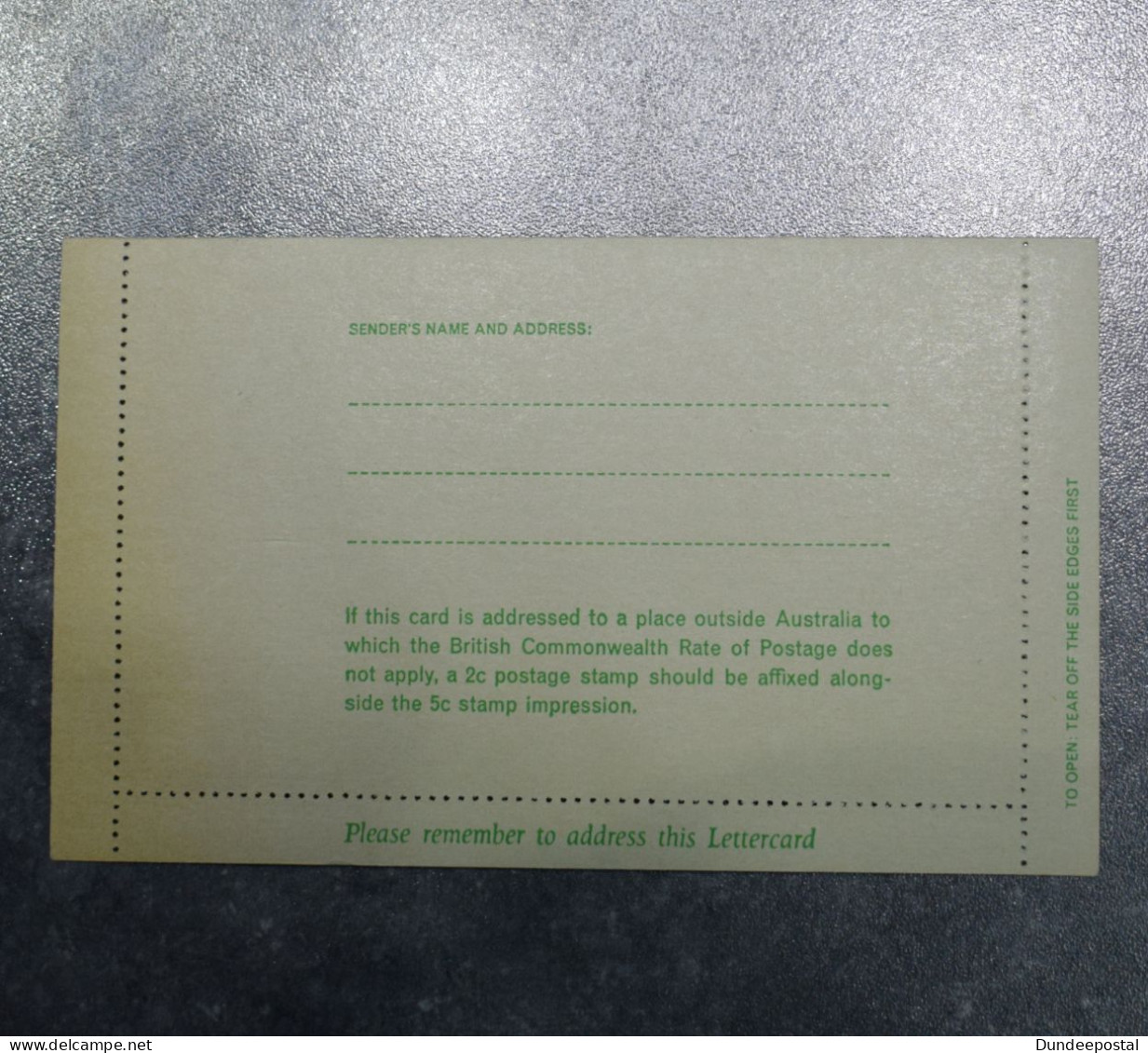 AUSTRALIA  Letter Card 5c Orange 1966  HA54   ~~L@@K~~ - Brieven En Documenten