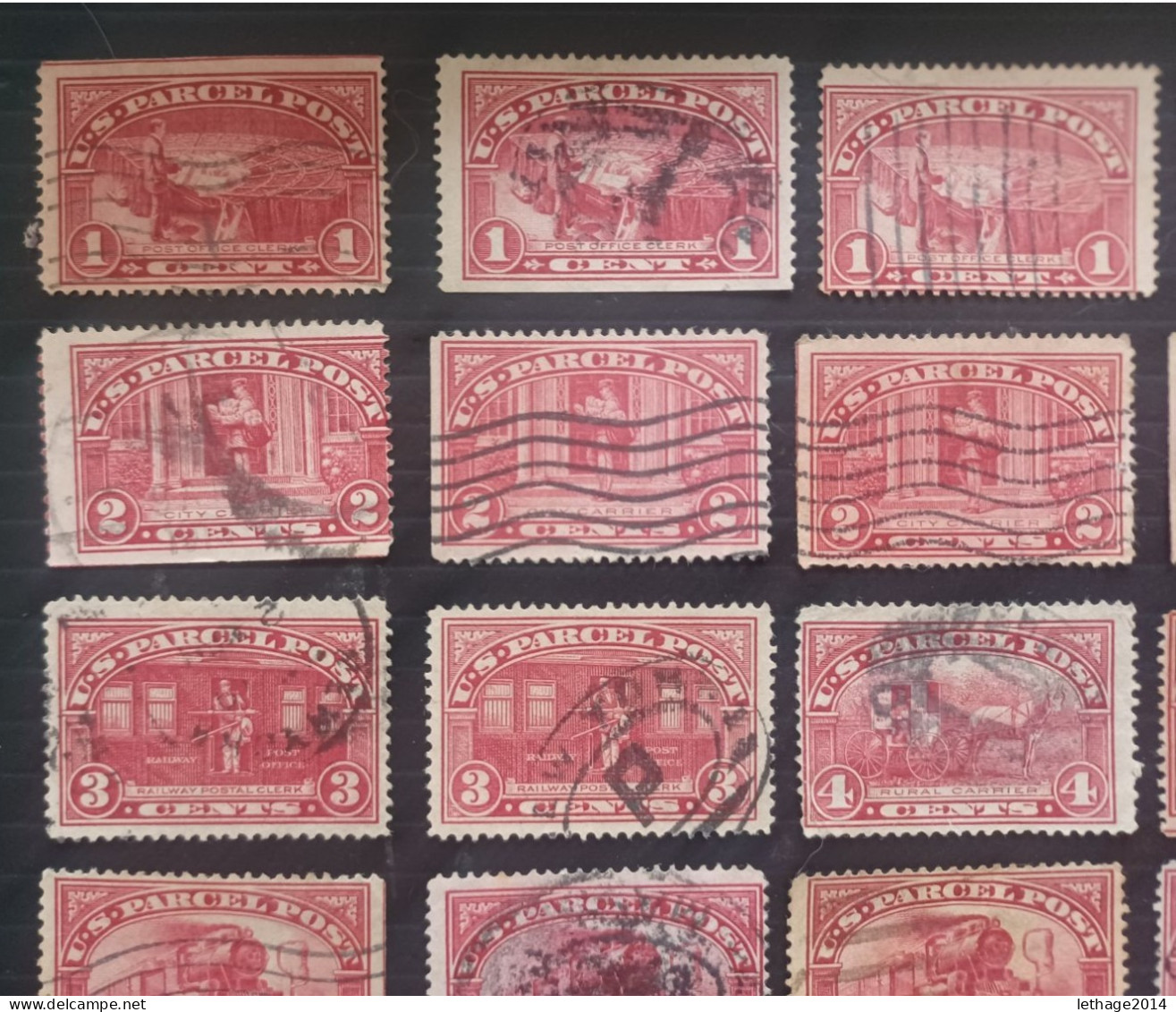 UNITED STATE 1913 PARCEL POST STAMPS  CAT SCOTT N Q1/Q12 LACKS Q7 - Usados