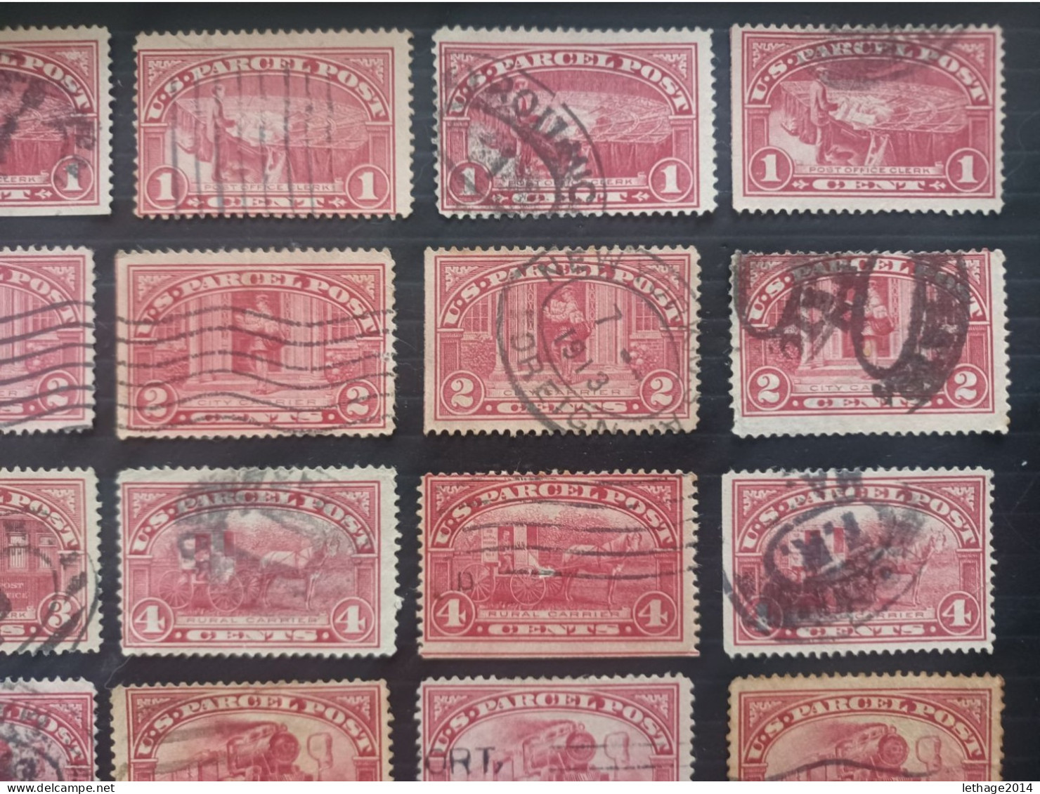 UNITED STATE 1913 PARCEL POST STAMPS  CAT SCOTT N Q1/Q12 LACKS Q7 - Used Stamps