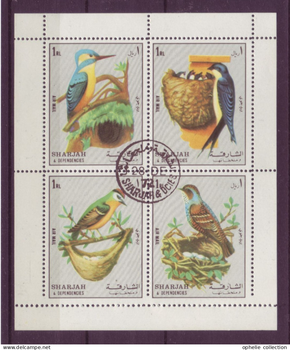 Asie - Sharjah - 1972 - Birds Sheetlets Complete Set 4 Values - 6886 - Sharjah