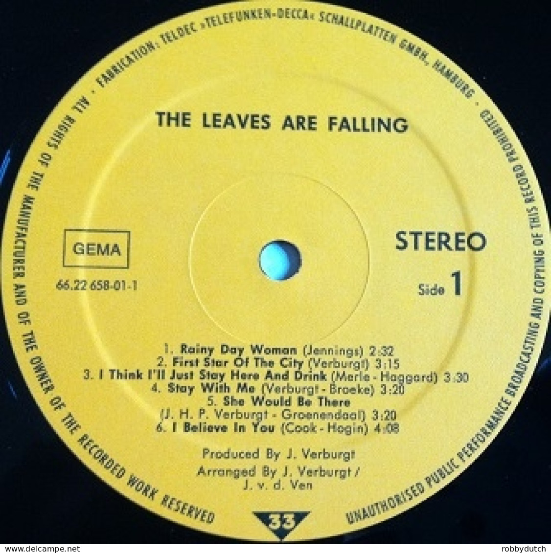 * LP *  NICK MACKENZIE - THE LEAVES ARE FALLING (Germany 1982 EX) - Country Et Folk