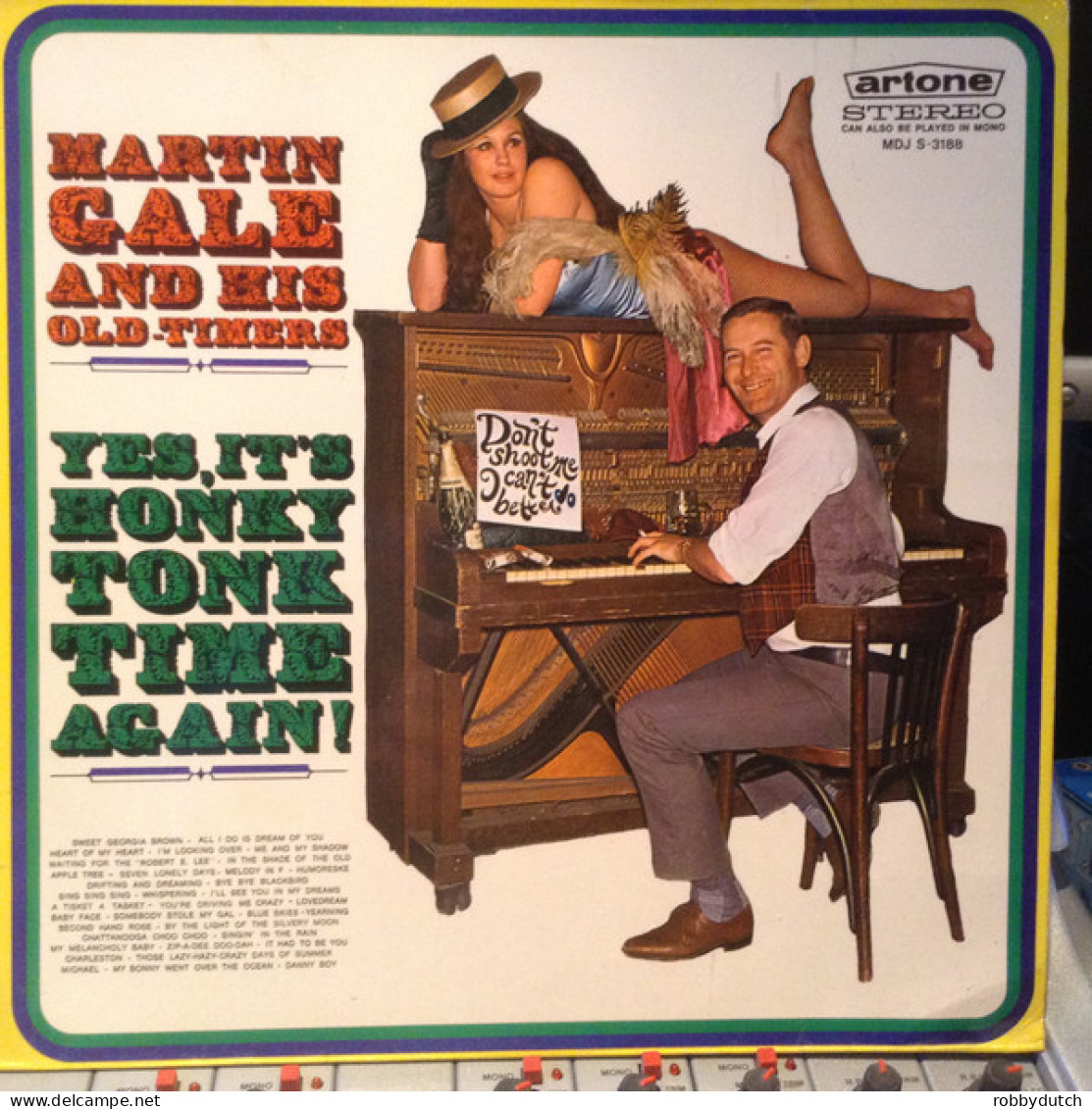 * LP *  MARTIN GALE & HIS OLD-TIMERS - YES, IT'S HONKY-TONK TIME AGAIN (Europe 1968 EX-) - Jazz