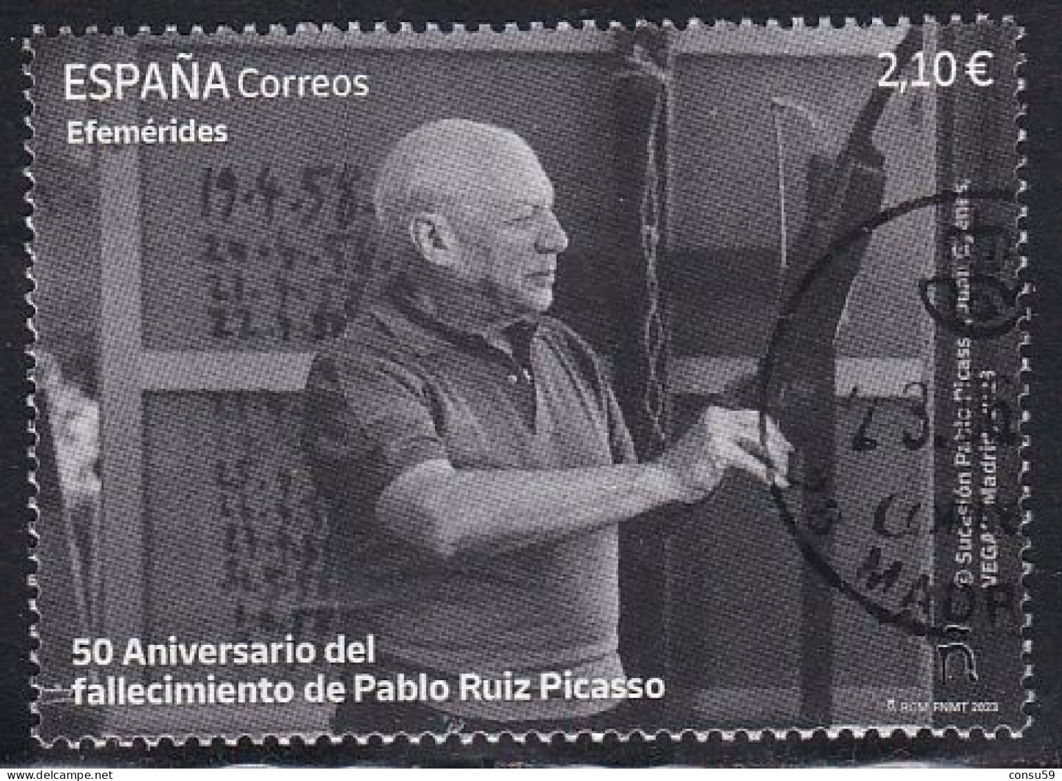 2023-ED. 5665 - Efemérides. 50 Años Del Fallecimiento De Pablo Ruiz Picasso. Arte Y Pintura- USADO - Gebruikt