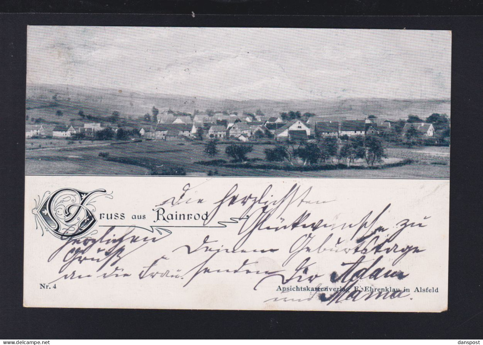 Dt. Reich AK Rainrod Schotten 1903 - Vogelsbergkreis