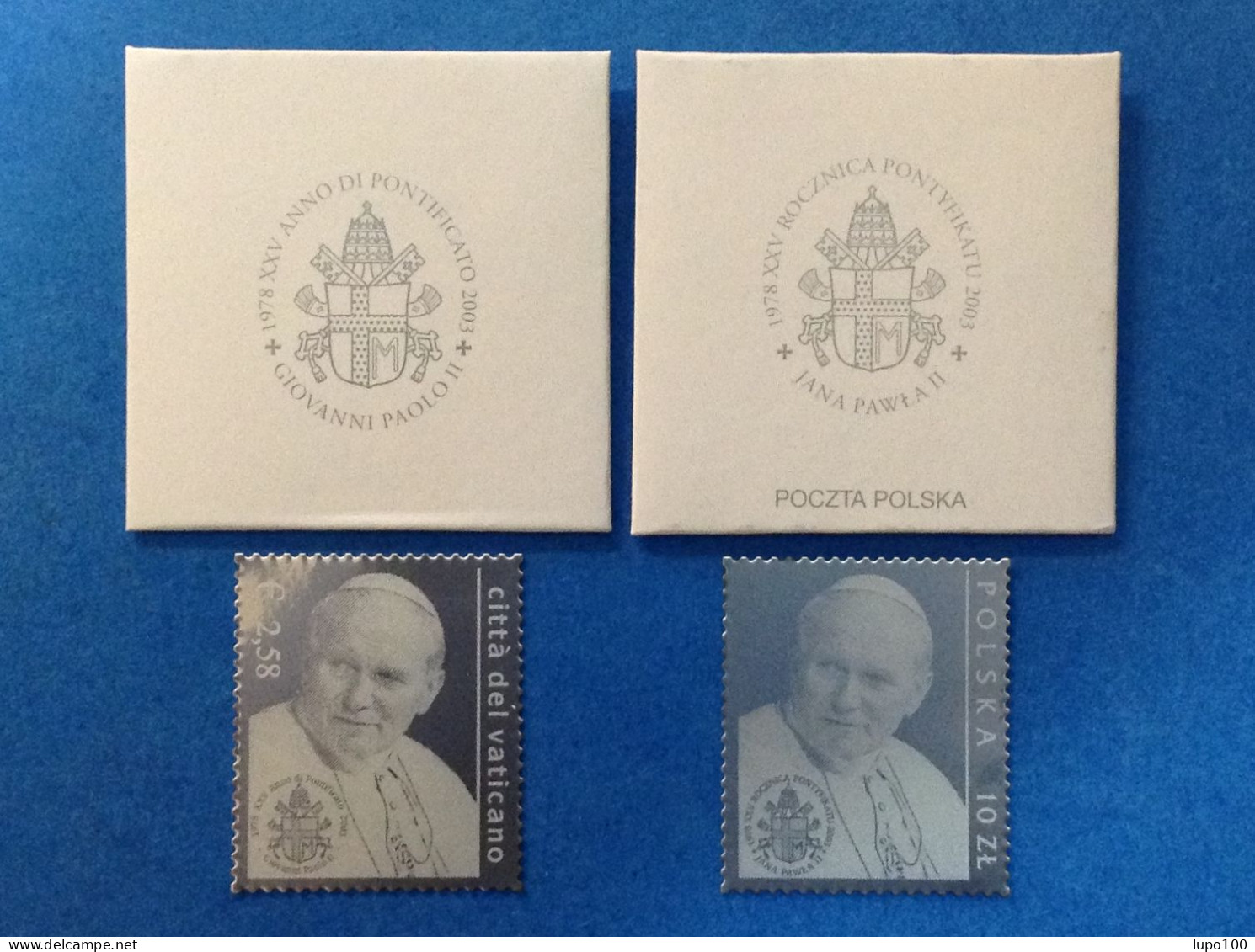 2003 Vaticano E Polonia Francobolli Nuovi Mnh** In Argento 25° Anniversario Pontificato Papa Giovanni Paolo II - Unused Stamps