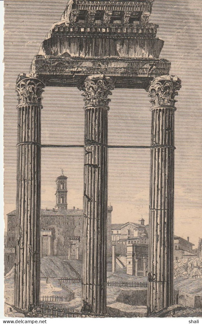 CPA TEMPLE DE CASTOR ET POLLUX - Andere Monumente & Gebäude