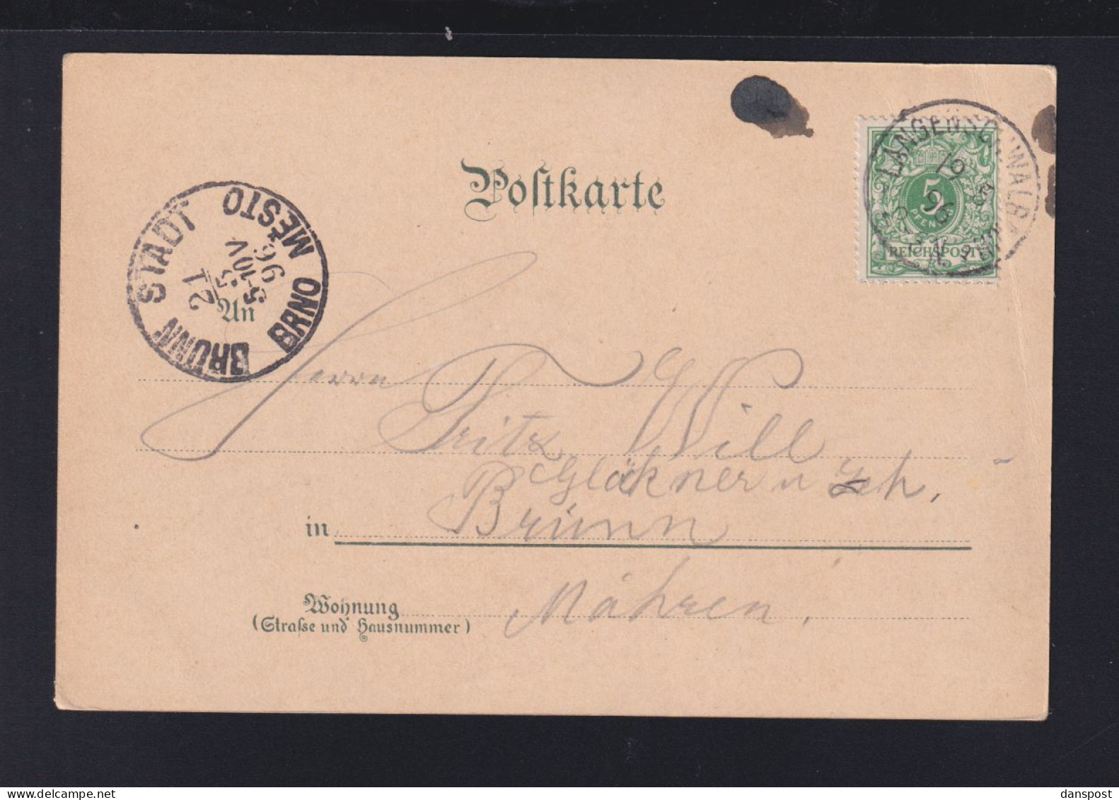 Dt. Reich Litho Bad Schwalbach 1896 - Bad Schwalbach