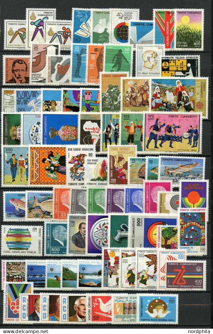 TÜRKEI 1769-2864 **, Türkei 1960/1989, Sammlung ab Nr. 1769 bis Nr. 2864, alle Marken und Blocks postfrisch. Die Jahrgän