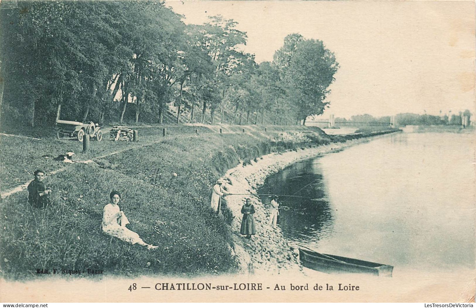 FRANCE - Châtillon Sur Loire - Au Bord De La Loire - Carte Postale Ancienne - Chatillon Sur Loire