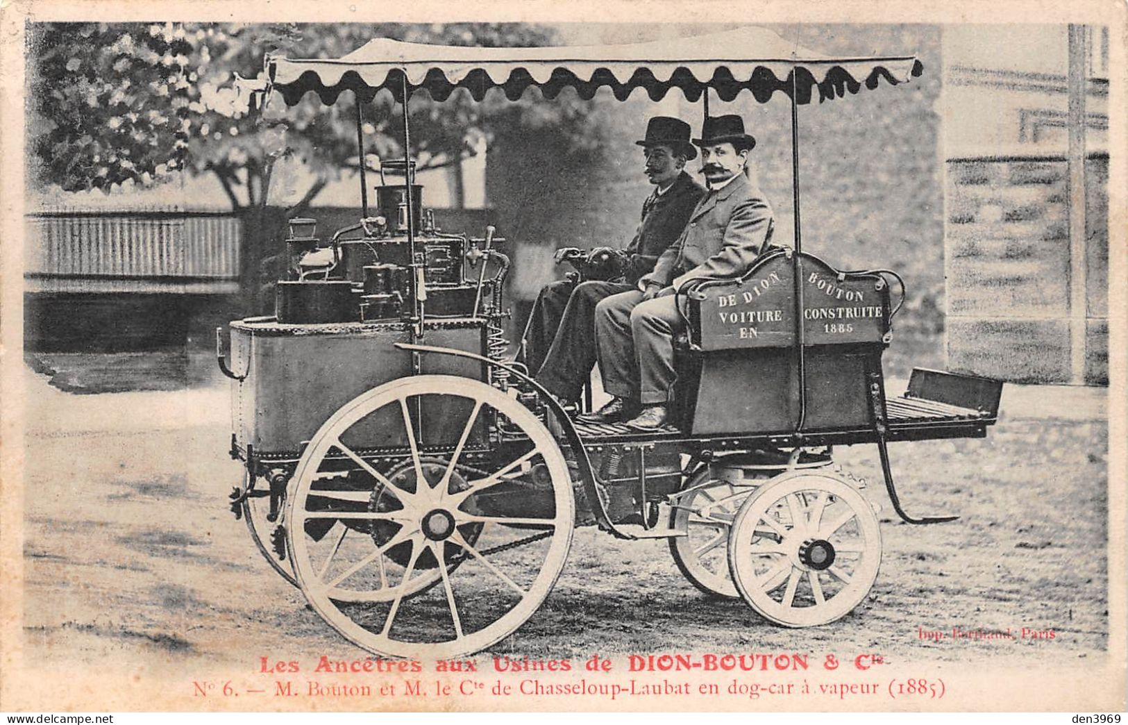 PUTEAUX (Hauts-de-Seine) - Les Ancêtres Aux Usines De Dion-Bouton - Le Comte De Chasseloup-Laubat En Dog-car à Vapeur - Puteaux