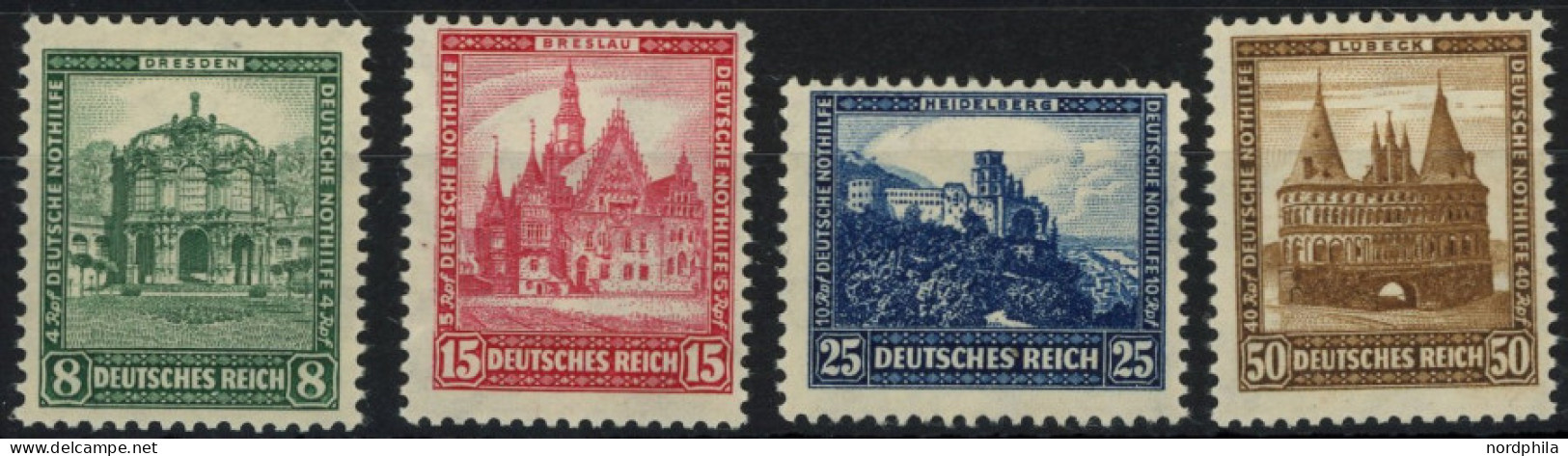 Dt. Reich 459-62 **, 1931, Nothilfe, Postfrischer Prachtsatz, Mi. 240.- - Other & Unclassified