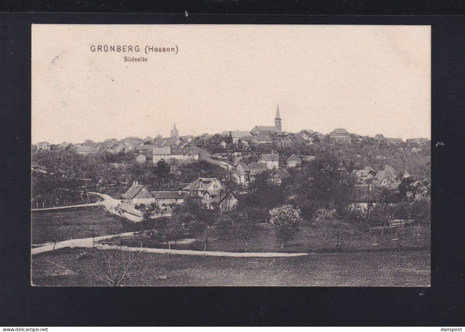 Dt. Reich AK Grünberg Südseite 1908 - Grünberg