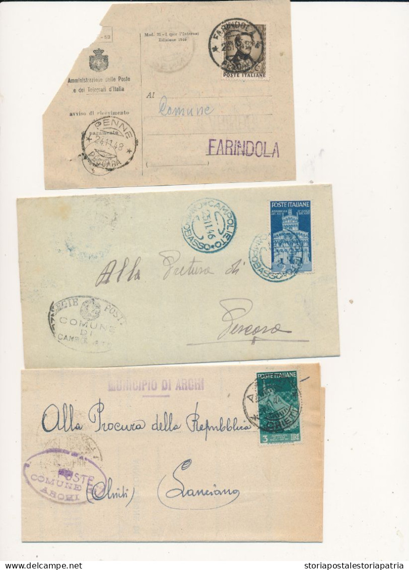 1948/60 REPUBBLICA LOTTO DI 86 BUSTE CON SINGOLI ISOLATI COMMEMORATIVI - 1946-60: Storia Postale